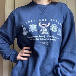 Disneyland Stitch crew sweater